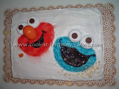 Sesame Street Birthday Cake Photo