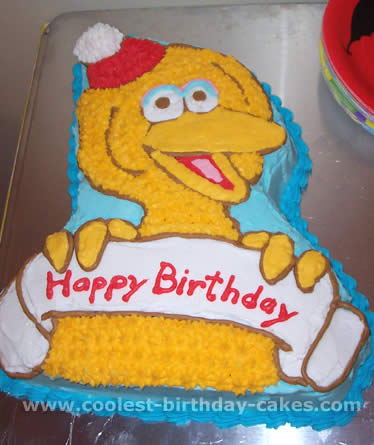 Sesame Street Big Bird Cake Photo