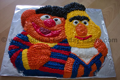 Bert and Ernie Sesame Street Character Cake