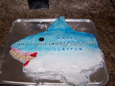 Shark Picture Birthday Cake