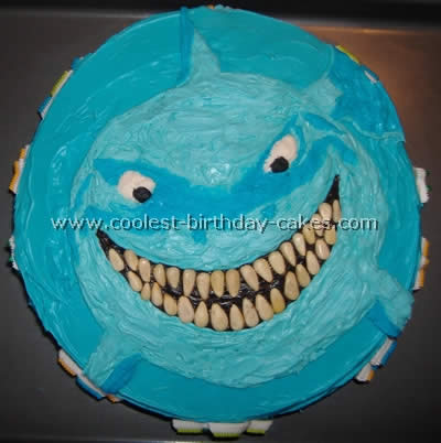 Shark Picture Birthday Cake