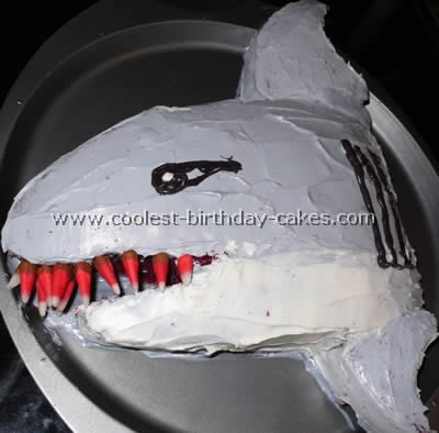 Shark Picture Birthday Cake