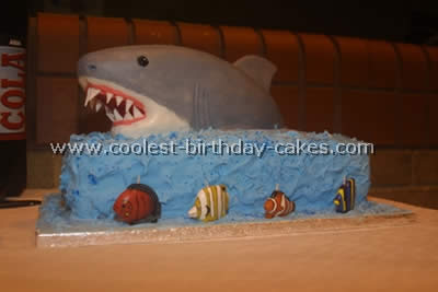 Shark Picture Birthday Cake