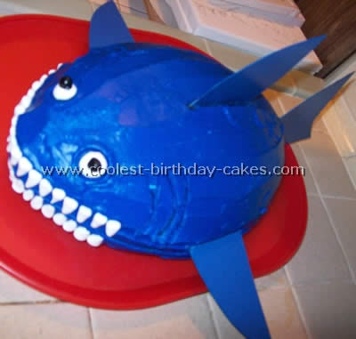 Shark Picture Birthday Cake