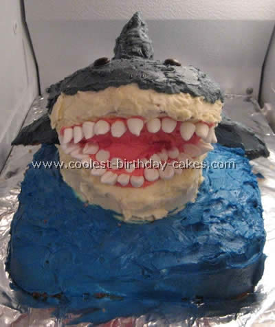 Shark Picture Birthday Cake