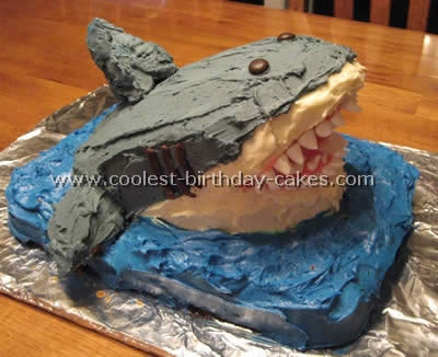 Shark Picture Birthday Cake