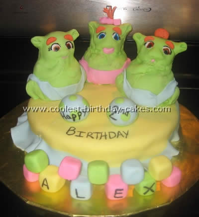 Shrek Character Cake Photo