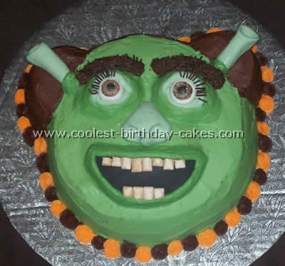 Shrek Character Cake Photo