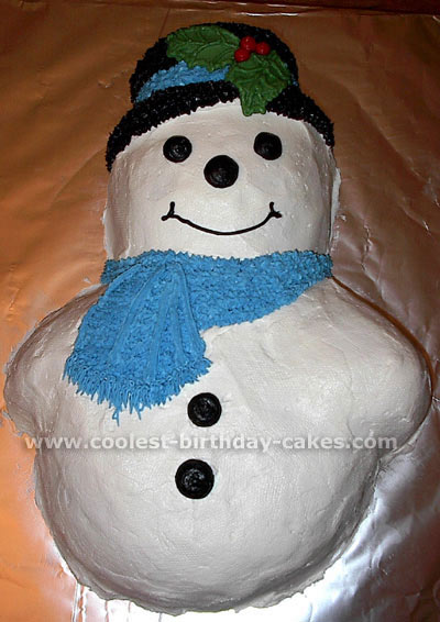 Snowman Cake