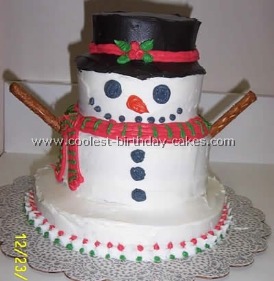 Snowman Cake