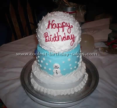 Snowman Cake