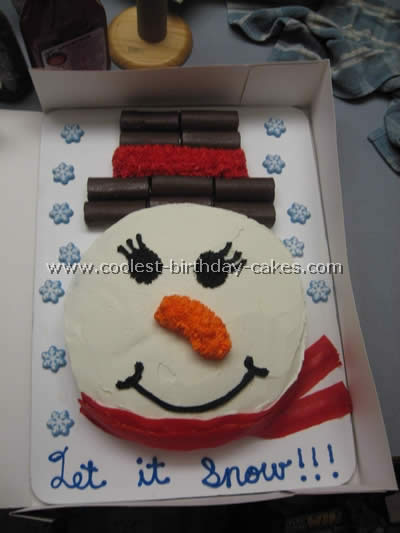 Snowman Cake