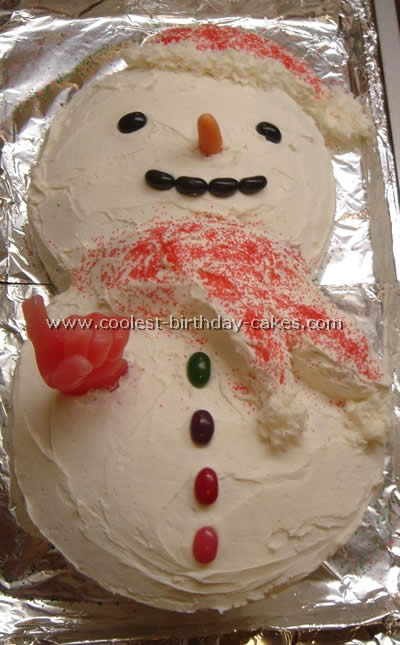 Snowman Cake