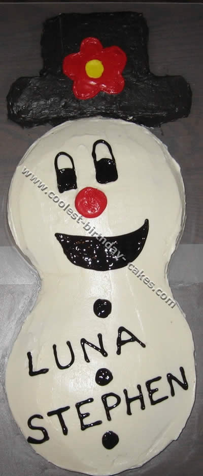 Snowman Cake