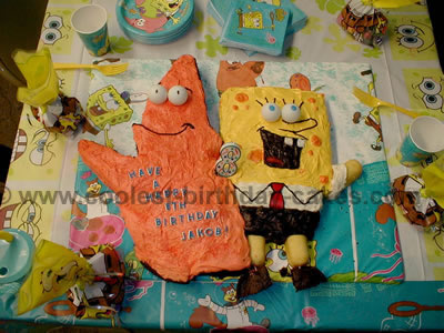 Spongebob Patrick and Friends Cake