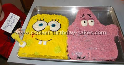 Spongebob Patrick and Friends Cake