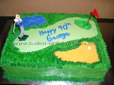 Golf Sports Cake