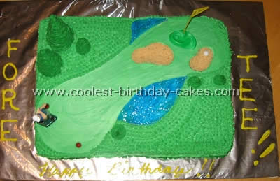 Golf Sports Cake