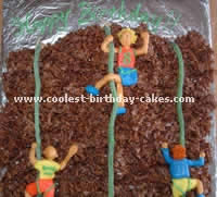 Mountain and Rock Climbing Cake