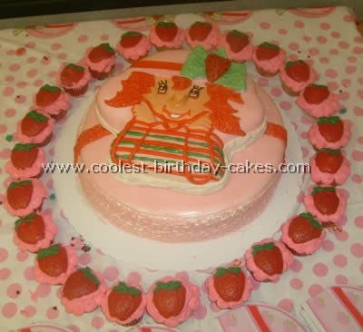 Strawberry Shortcake Kids Birthday Cake Idea