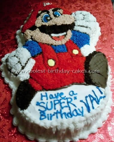 Super Mario Brother Cake Photo