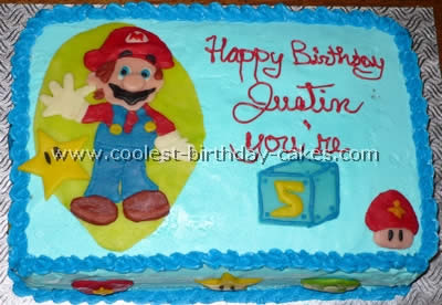 Super Mario Brother Cake Photo