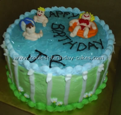 Swimming Pool Cake