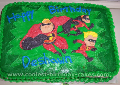 The Incredibles Cake Photo