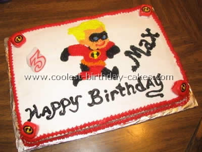 Coolest The Incredibles Cakes on the Web's Largest Homemade Birthday Cake Gallery