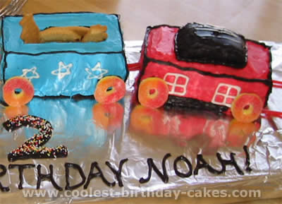Train Birthday Cake