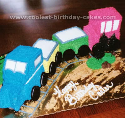 Train Birthday Cake