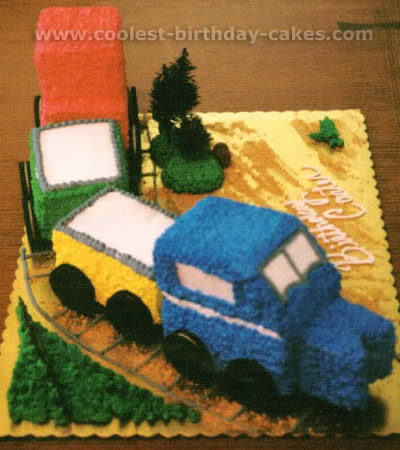 Train Birthday Cake