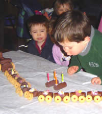 Train Birthday Cake