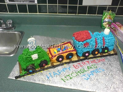 Train Birthday Cake