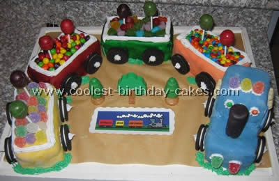 Train Birthday Cake