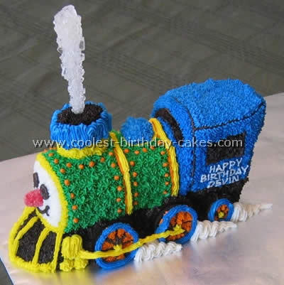Homemade Train Cake