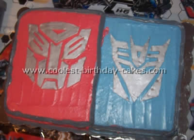 Transformers Cake Photo