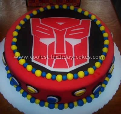 Transformers Cake Photo