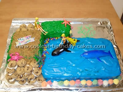 Beach Theme Kid Birthday Cake