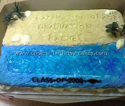 Beach Theme Kid Birthday Cake