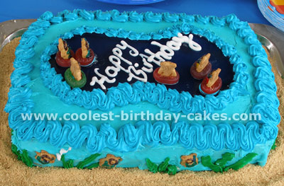 Beach Theme Kid Birthday Cake