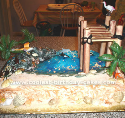 Beach Theme Kid Birthday Cake