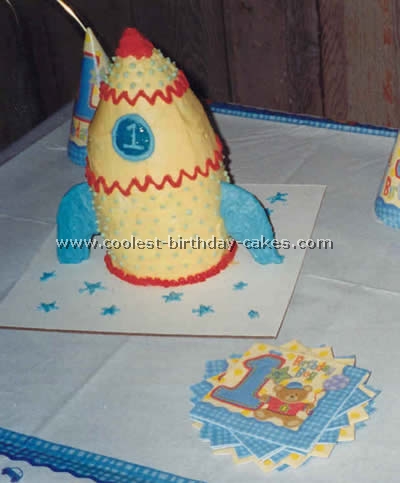 Rocket-Shaped Cake