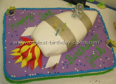 Rocket-Shaped Cake