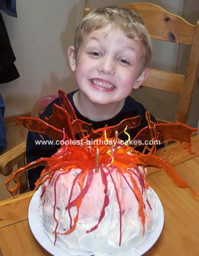 Homemade Volcano Cake