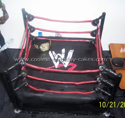 Homemade Wrestling Cake