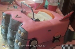 pink Cadillac cake