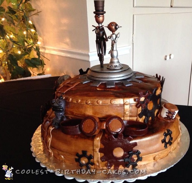 Spunky Steampunk Wedding Cake