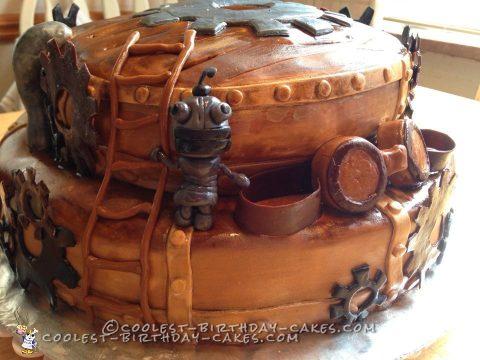 Spunky Steampunk Wedding Cake