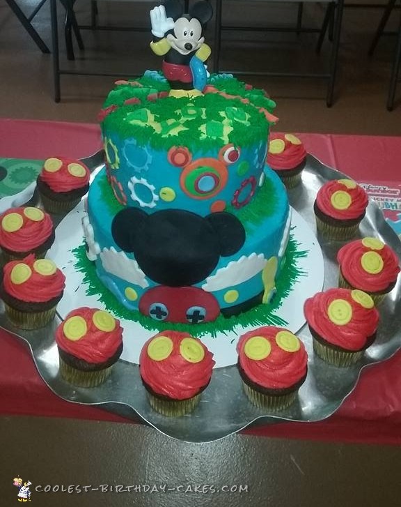 mickey mouse cake for babies 1st birthday